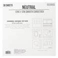thumbnail image 2 of Colorbok Solid Neutral Multicolor Smooth Cardstock Paper, 12"x12", 121 lb./180 GSM, 30 Sheets, 2 of 4