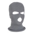 thumbnail image 1 of Mascarilla facial de punto con 3 agujeros, máscara de esquí elástica, cálida, para invierno, 1 of 7