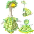 thumbnail image 3 of Coollooc Goose Outfits Porch Goose Outfit, Lawn Porch Goose Clothes Fits 23" Cement Plastic Goose Statue for Mardi Gras Outdoor Garden Yard Patio Statue Decoration(B Style), 3 of 5