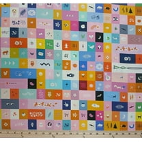 Cotton Selvedge Magic Flowers Stars Birds Butterfly Colorful Animals Ruby Star Society Cotton Fabric Print by the Yard (RS5181-11)