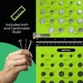 thumbnail image 2 of Hardex Thread Checker with All-Metal Board, Nut & Bolt Gauge, Easy-to-Use, 1 Count, 2 of 6