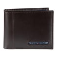 thumbnail image 1 of Cartera Tommy Hilfiger, delgada, plegable, de cuero marrón, para hombre, 1 of 8