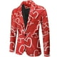 thumbnail image 1 of Chaqueta de traje con estampado de día de San Valentín informal de moda de otoño e invierno para hombre Pompotops  oipoqjl22164, 1 of 9