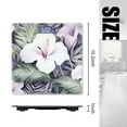 thumbnail image 2 of Bathroom Scale, Highly Accurate Digital Body Scale,Precisely Measures Weight up to 400 lbs-Large White Hibiscus Flowers And Tropical Leaves, 2 of 4