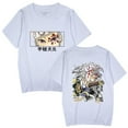 thumbnail image 2 of Uzui Tengen T-shirt summer breathable casual crewneck black and white top, 2 of 7