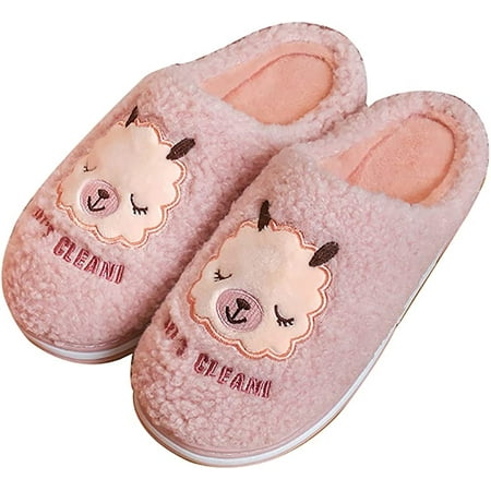 

PIKADINGNIS Cute Slippers for Women Fuzzy Sheep Memory Foam Bedroom Slipper Cozy Indoor Outdoor Shoes