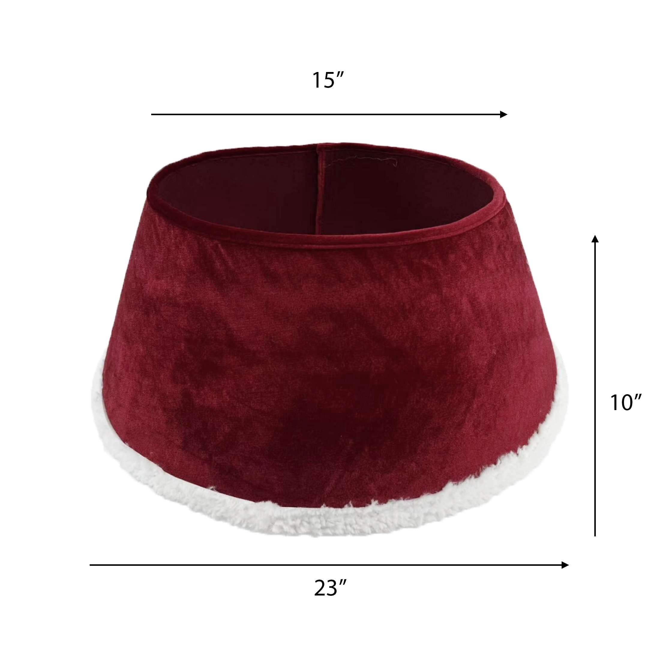 Felt Christmas Tree Stand Band, Red and White, 23", by Holiday Time