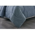 thumbnail image 3 of Messy Bed Washed Cotton Comforter Mini Set, Full/Queen, Blue, 3 of 6