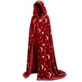 thumbnail image 5 of HuangHuanChen Womens Hooded Cape Darkness Renaissance Halloween Medieval Cloak with Cuffs for Witches Hobbit Goth Ren Fair Elf Cape L, 5 of 5