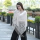 thumbnail image 4 of BRILLAR Pashmina de encaje elegante para bufandas de boda para mujer, 4 of 5