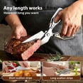 thumbnail image 5 of 2026 New Kitchen Scissors for Food, All Purpose Heavy Duty for Turkey Shears & Chicken Scissors with Non-Slip Metal Handle & Micro-Serrated Blades for Meat, Dishwasher Safe (Golden), 5 of 7