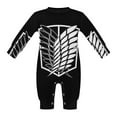 thumbnail image 5 of Attack On Titan Baby Romper Toddler Long Sleeve Bodysuit Soft Skin-Friendly Jumpsuit Outfit with Snap Crotch 0-3M, 5 of 8