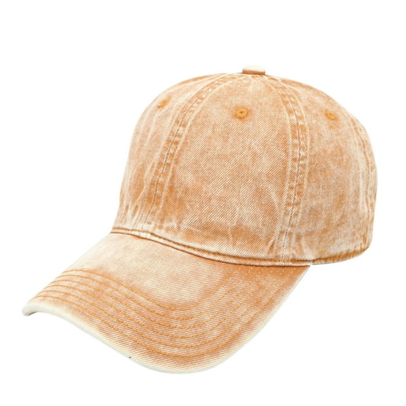 DeHolifer Baseball Cap Cotton Adjustable Classic Low Hat Unconstructed Plain Hole Out Peaked Cap for Men Women