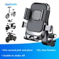 thumbnail image 2 of Motorcycle Phone Mount Universal Adjustable Spring Clip Handlebar Holder for Secure Riding and Easy to Your Device, 2 of 4