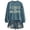 11-Blue175, variant on Women's Letter Print Crew Neck Sweatshirt Vintage Distressed Casual Daily Fall Pullover Tops