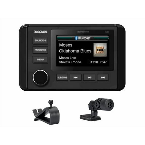 Kicker 51KMC4 KMC 3" Marine Audio Digital Receiver Gauge Style Full Color LCD