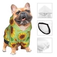 thumbnail image 3 of Fotbe Sunflower Leaves Sudadera con Estampado para Perros Pequeños – Suéter con Capucha para Mascotas, Tela Suave de Forro Polar con Bolsillo-X-Large, 3 of 7