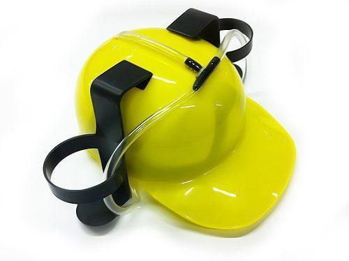 New Yellow Drinker Beer and Soda Guzzler Helmet for party club birthday wave fun