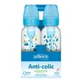 thumbnail image 4 of Dr. Brown's Anti-Colic Options+ Narrow Baby Bottle, Blue Nature, 8oz, 0m+, 4 Pack, 4 of 7