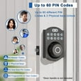 Keyless Entry Fingerprint Door Lock, Deadbolt Lock For Front Door