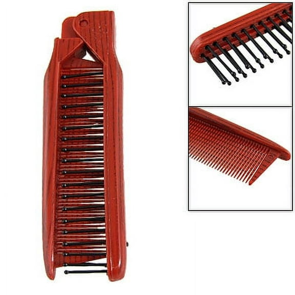 Uxcell Beauty Tool Plastic Folding Wide Thick Tooth Hair Comb