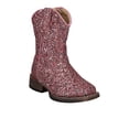 thumbnail image 2 of Roper Girls Glitter Galore Square Toe Cowboy   Ankle Boots, 2 of 5