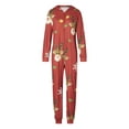 thumbnail image 5 of MIPREWUY Christmas Family Matching Jumpsuit, Long Sleeve Hooded Elk Print Zipper Closure Loungewear, 5 of 10