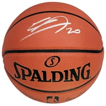 Manu Ginobili Autographed Official Spalding Signature Series Basketball San Antonio Spurs Beckett BAS Witness 211904