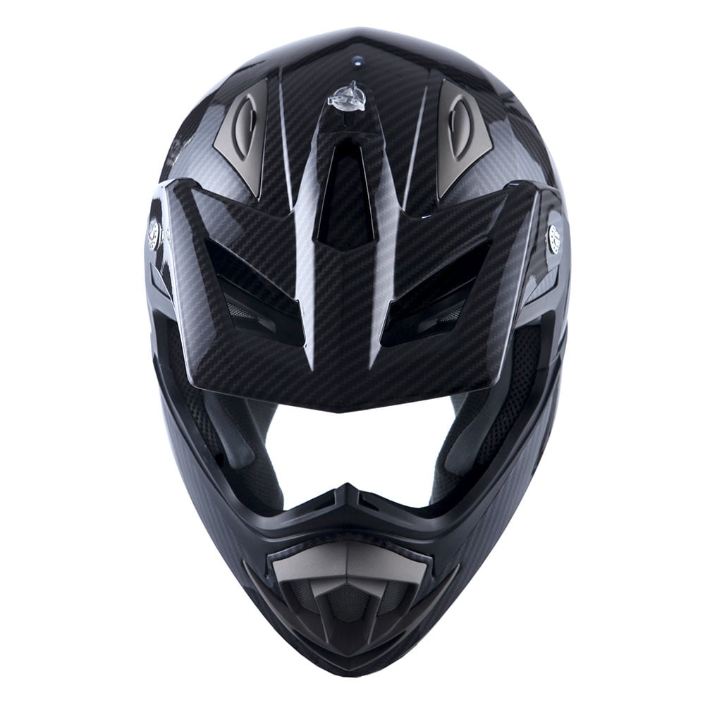 1STORM MOTORCYCLE BIKE FULL FACE HELMET HGXP14B BOOSTER CARBON FIBER BLACK