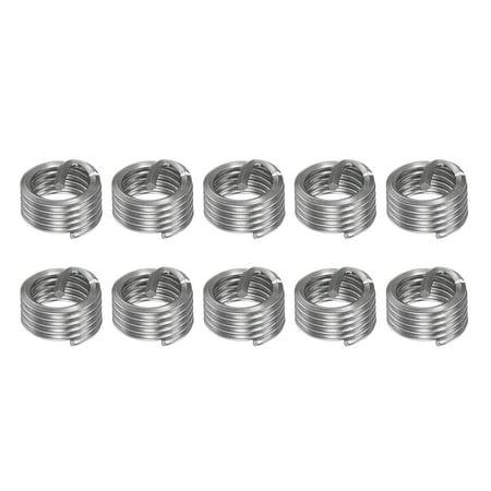 

Uxcell M12 x 1.75 1D 12mm 304 Stainless Steel Wire Thread Insert Threaded Sleeve 10 Pack