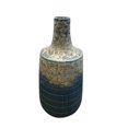 thumbnail image 1 of Benzara BM161408 Vase en Céramique Splendide avec Corps Texturé, Bleu, 1 of 1