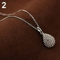 thumbnail image 7 of Women's Fashion Shiny Rhinestone Waterdrop Pendant Long Chain Sweater Necklace, 7 of 7