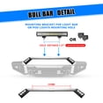 thumbnail image 3 of 3Pcs/set Mid-Body Front Bumper+Side Wings+Bull Bar for 2016-2018 Chevy Silverado 1500,Heavy Duty Steel Modular 3 IN 1 Design, 3 of 10