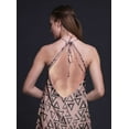 thumbnail image 4 of Bimba Geometric Women Printed Backless Long Halter Neck Beachwear RayonÂ&nbsp;Dress-XXX-Large, 4 of 6