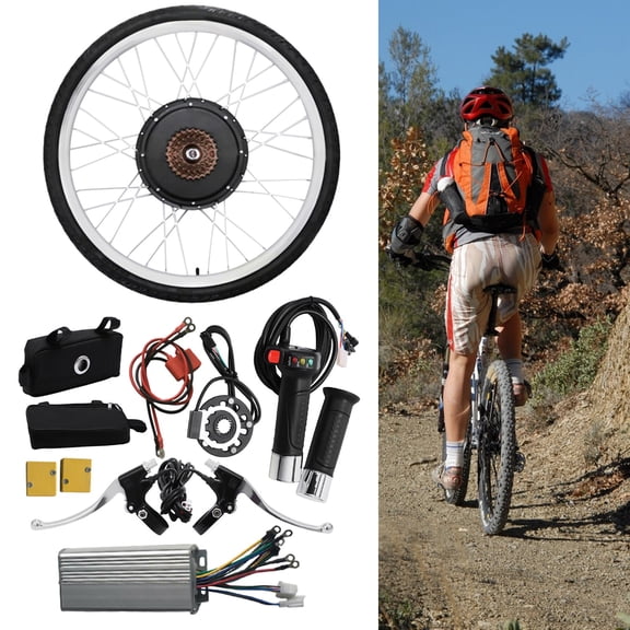 Electric Bike Conversion Kit 28inch 48V 1000W Rear Wheel for Universal, Electric City Bikes