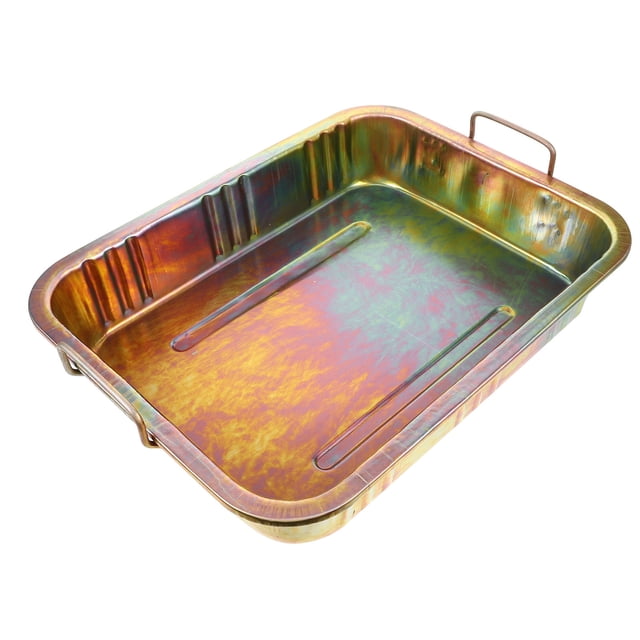 FUEENIRVA Oil Catch Pan Steel Rectangular For Car Maintenance 1Pack