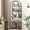 Black/Brown, variant on Cabihome Arched Bookshelf, 5 Tier Modern Display Racks Tall Standing Bookshelves for Home Office, White/Gold