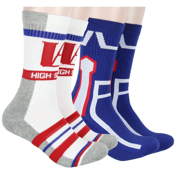 My Hero Academia Socks UA High Design 2 Pack Athletic Adult Crew Socks
