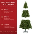 thumbnail image 5 of Best Choice Products 7.5ft Pre-Decorated Holiday Christmas Pine Tree w/1,348 Branch Tips, Metal Base  Green, 5 of 7