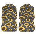 thumbnail image 5 of KAKALAD Yellow Sunflowers Blue Car Seat Covers Set Vehicle Front Seats Protector 2 Pcs, 5 of 9