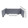 thumbnail image 2 of Stand up Desk ReFocus Raw Clamp-on Acoustic Desk Divider Privacy Panel Grey 15mm, 2 of 13