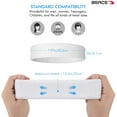 thumbnail image 3 of Sweatbands Sports Headband for Men & Women - Moisture Wicking Athletic Cotton Terry Cloth Sweatband for Tennis, Basketball, Running, Gym, Working OutWhite, 3 of 7
