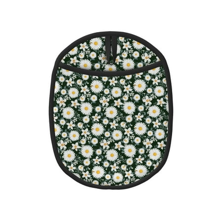 

Tebeau White Daisies and Bee Print Silicone Pot Holders Multi-Purpose Hot Pads for Kitchen Trivets Potholders Oven Mitts for Baking Cooking Hot Dishes Pans Heat Resistant