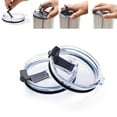 thumbnail image 3 of 2pcs New Leak Spill Proof Lid for 30 oz and Other Tumblers (Black), 3 of 4