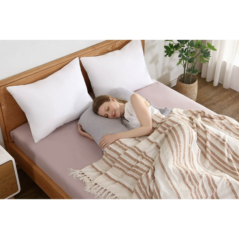 PharMeDoc Pregnancy Pillow U-Shape Body Pillow with Removable