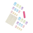 thumbnail image 3 of ONLYEOR Candy Cat Eye Press On Nails, Colorful Glitter Design, Medium Square Fake Nails for Trendy Daily Look, 3 of 6