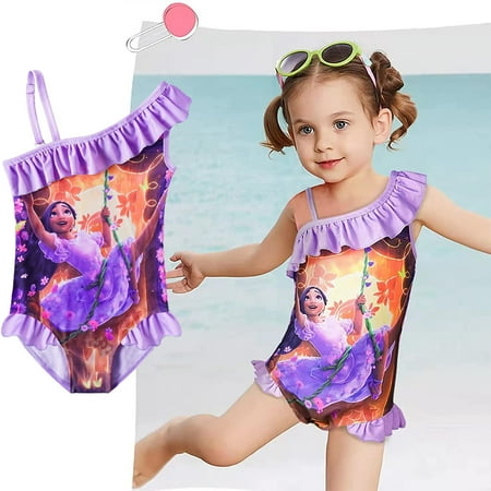 

Encanto Girls Mirabel Isabella Swimsuit Swimwear Adjustable Strap Birthday Gifts for Girls and Babies/140