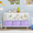 White & Purple, variant on Homy Casa Kids Storage Shelf with 3 Fabric Bins, Reading Nook Toy Organizer, White & Purple