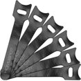 thumbnail image 1 of WWS-Cable Management 100 Pack Reusable Fasterning Cable Ties Cable Strap Microfiber - 4" (10cm), 1 of 4
