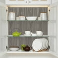 thumbnail image 6 of (4 pack) Abyssaly 15.7" x 118" Gray Wood Peel and Stick Wallpaper Self-adhesive Removable Wallpaper for Bedroom Cabinets Desk Drawer Lining, 6 of 10